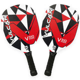 Vulcan V310 Pickleball 2 Paddle Set -Rouge Red Geo