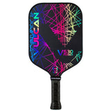 Vulcan V530 Power Pickleball Paddle -Rainbow Lazer