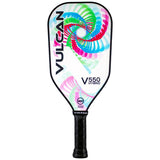 Vulcan V550 Hybrid Pickleball Paddle -White Entropy